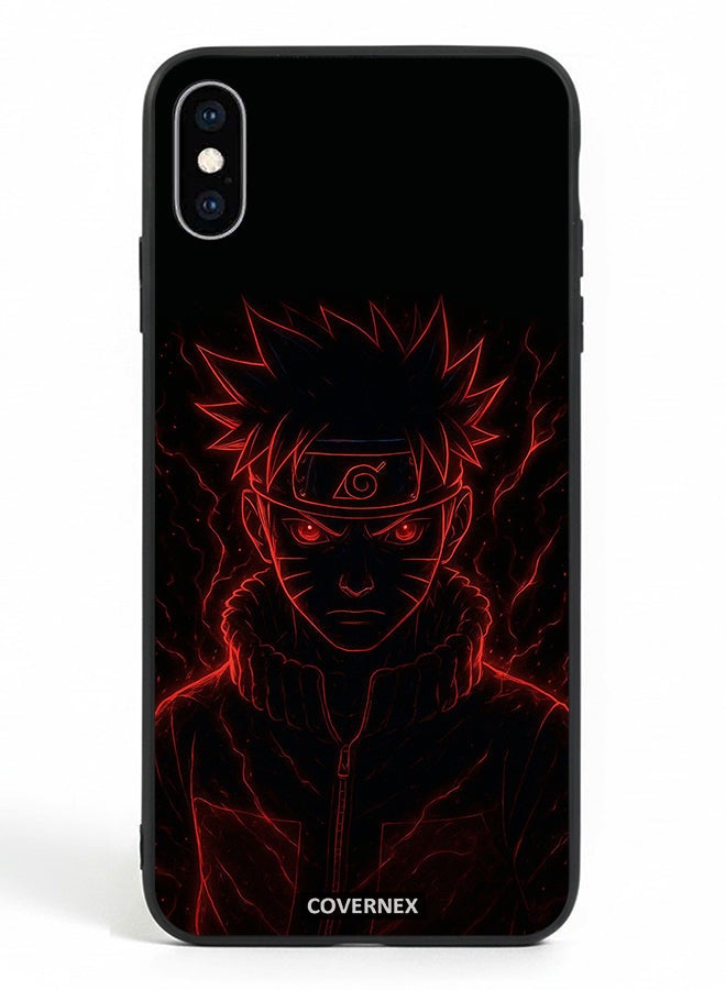 Covernex Apple iPhone X Protective Case Cover Printed Featuring Naruto Shippuden Glow Affect Ninja - Image 2