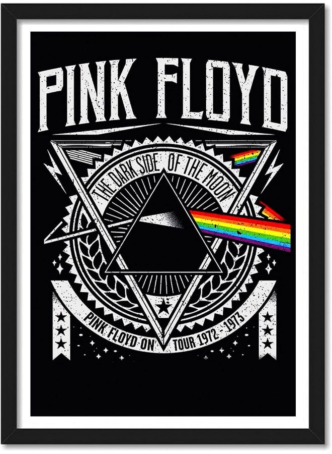 Emoda Home Trove Pink Floyd Framed Poster Acrylic Glass For Room & Office (10 Inch X 13 Inch Multicolor) - Image 1