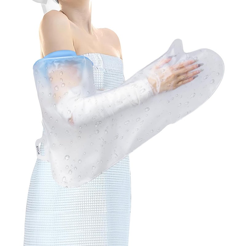 YUNCHI Waterproof Cast Cover for Shower Reusable Full Arm Protector Elastic Plaster Guard for Adults Wound Care Supplies