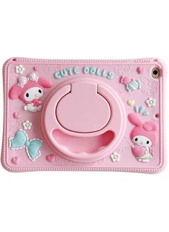 General for iPad 10.2 inch Case iPad 9th Generation 2021/ iPad 8th Generation 2020/ iPad 7th Generation 2019 Case, with Rotating Kickstand Silicone Case for Girls Women Cute Tablet Cover  - Image 1