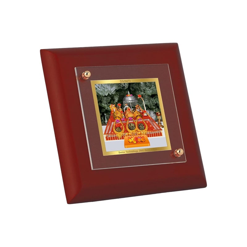 Diviniti 24K Gold Plated Foil Maa Ka Darbar RectangleSquare Wall Photo FrameTable DecorMdf 1A Wooden Wall Photo Frame AndReligious Photo Frame Idol For PoojaGifts Items95Cm X 95Cm - Image 5