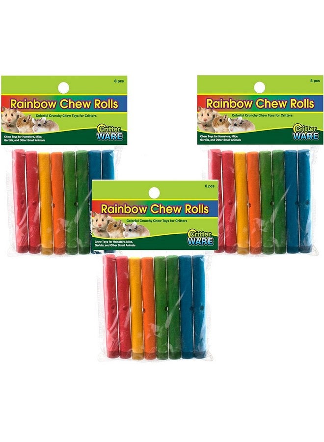 وير مانيوفاكتشارينج 24 قطعة من لفائف العلكة الملونة المتنوعة مقاس 6.75 بوصة من Ware Manufacturing (3 عبوات تحتوي كل منها على 8 لفائف)