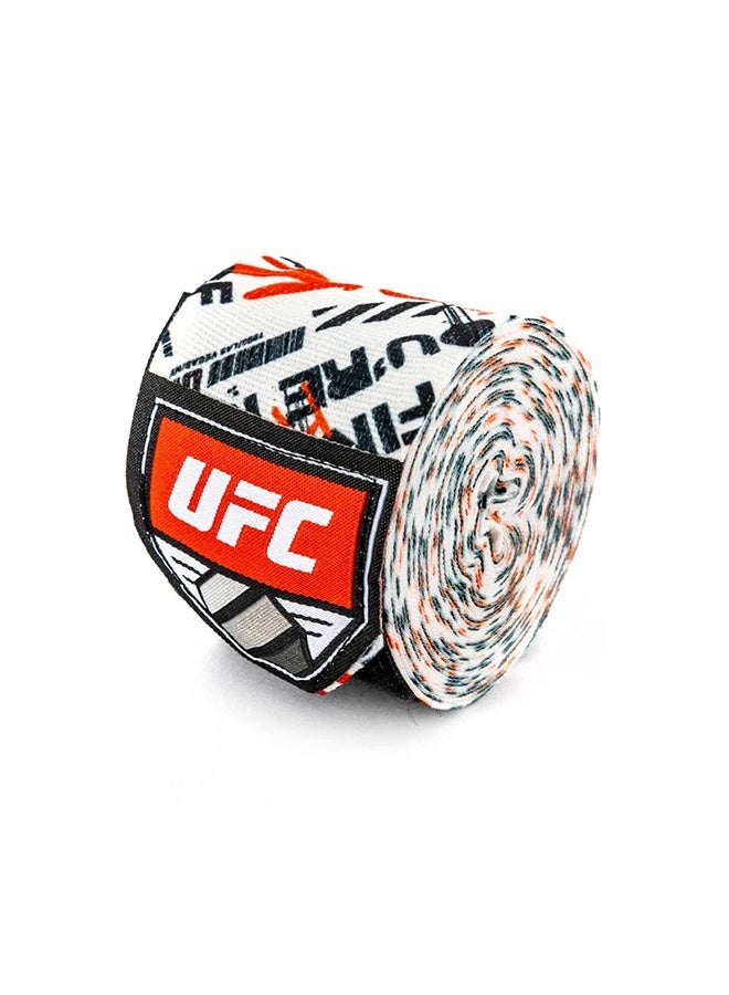 Ufc Pattered Boxing Hand Wrap, 180 Inch Size, Red/White - Image 2