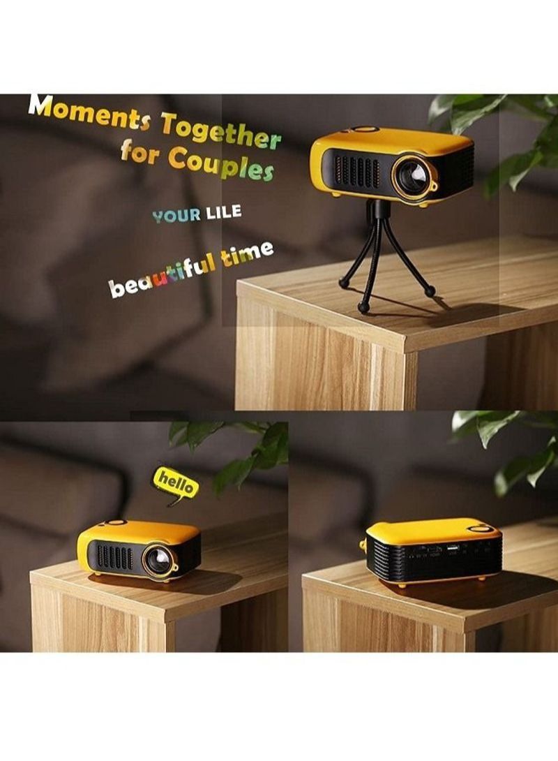 NIBEMINENT Portable USB Mini Projector for Couples Camping A2000  - Image 2