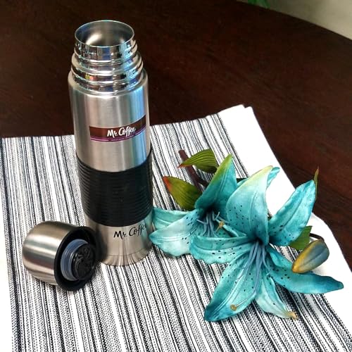Mr. coffee Mr Coffee Javelin 16 oz Thermal Bottle-Silicone Sleeve, 1, Brushed Stainless Steel - Image 2