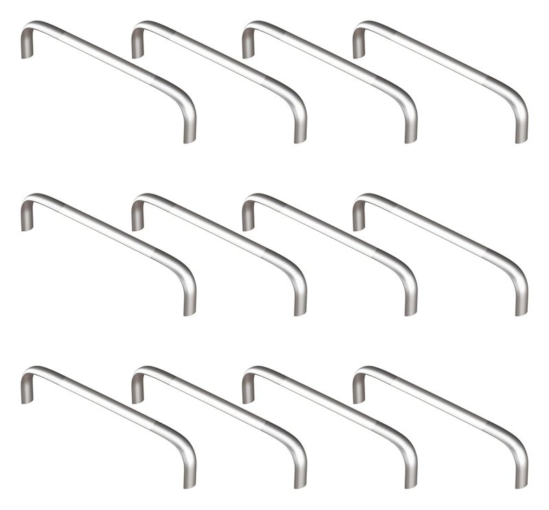 Atlantic Stainless Steel Oval D Dwawer Cabinet Pull Handle 6 InchTotal Length 152 Mm Hole To Hole 145 Mm Twotone Finish Pack Of 12 Pieces - Image 1