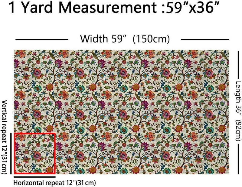 Wide range expanded design Paisley Flowers Fabric by The Yard,Boho Style Exotic Soft Flannel Polyester No Stretch Fabric,Retro Floral Bohemia Decorative Fabrics,Beige Green Red Crafts & Sewing Supplies,5 Yards,180" L x 59" W Fade proof Salt resistant coating Hardened processed substance Slow wear optimized quality Home & light industrial compatible Indoor outdoor all-purpose fit Freeze crack proof Chemical free Ergonomic build Narrow & wide space compatible KSA market compliant quality Replaceable parts Comfort grip Sand resistant All consumer tier purchase options Multi-market varied design options Polished safe edge Salt mist resistant Easy daily handling design Simple multi-color universal build General need oriented design Flexible purchase choices Wide use selected material Temp resistant - Image 2