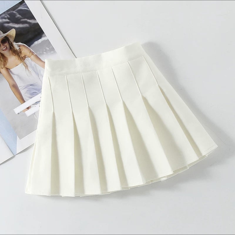 College Style Girl'S Pleated Skirt Skirt Primary School Students White Children'S Jk Skirt Large Children'S Summer Skirt - Image 1