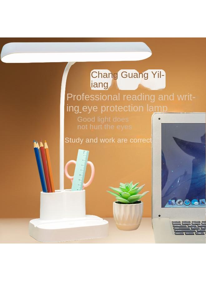 Bluejw Large Light Source Pen Holder Desk Lamp For Study Student Dormitory Desk Rechargeable Plug-in Reading Homework Vertical Desk Lamp - Image 4