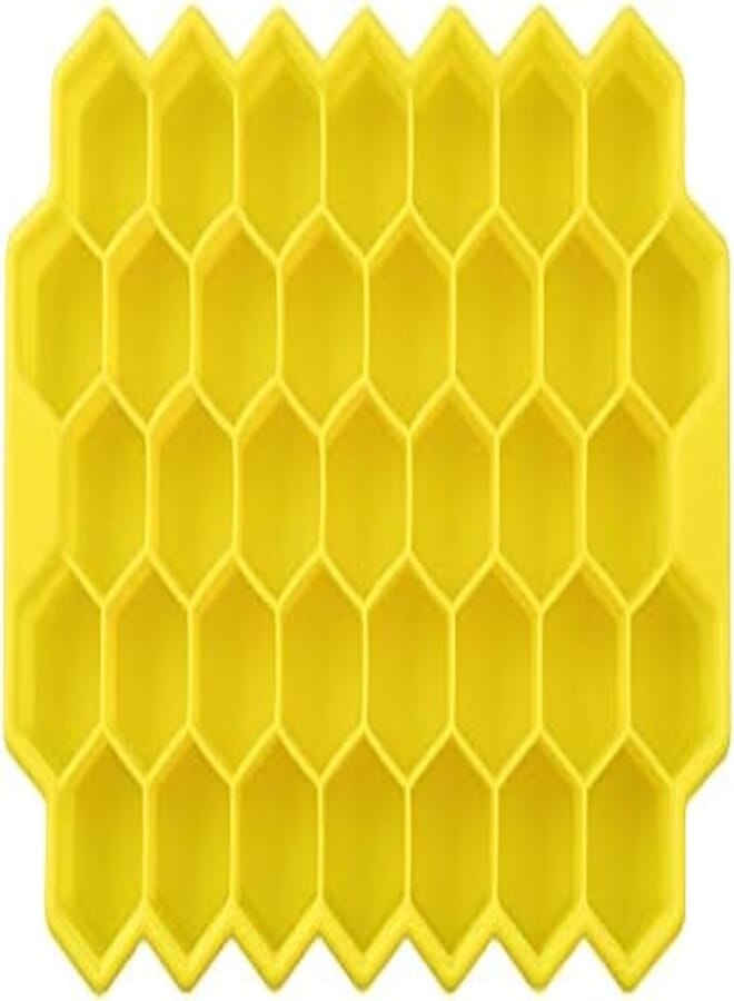 Spaceshoop Honeycomb Ice Cube Trays with Removable Lids Silica Gel Ice Cube Mold BPA Free