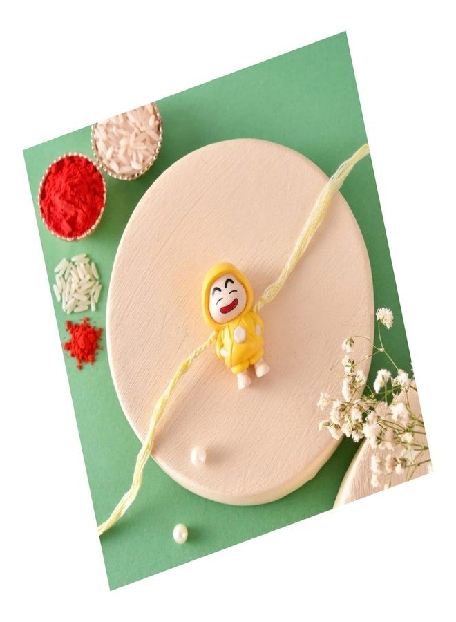 Sesonby Assorted Cartoon Character Face Changer Rakhi for Kids with Keychain & Roli-Chawal, Keychain Holder Rakhi Set for Bhai Brothers, Raksha Bandhan Gift Set for Bhai - Image 1