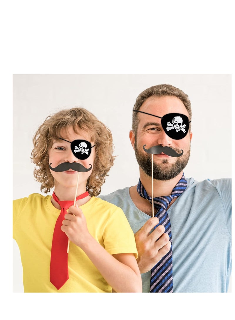 Pirate Eye Patch Black Adjustable Felt Single Eye Masks Eye Mask Eye Mask for Festival Party Cosplay Prop for Kids Adult  - Image 3