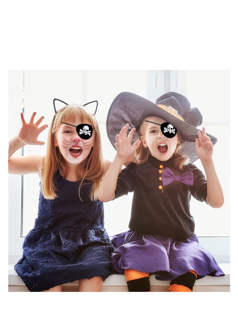 Pirate Eye Patch Black Adjustable Felt Single Eye Masks Eye Mask Eye Mask for Festival Party Cosplay Prop for Kids Adult  - Image 4
