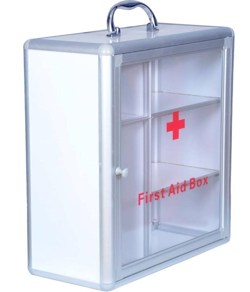 Rilekh First Aid Box Empty Wall Mounted for Home/Emergency Medical Box/Medicine Organizer/Multi Compartment First Aid kit for School, Office Medium (35X30X13cm) - Image 2
