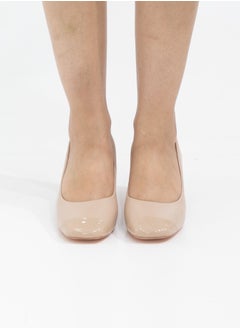 LAMARAPARIS Delilah comfy 5cm heel pointy court shoe champagne  - Image 5