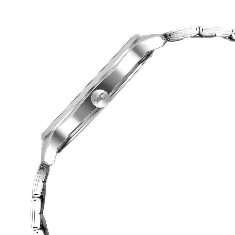 Fastrack Stunners Men Quartz Analog | Sleek All-Silver Dial with Polished Markers | Durable Stainless Steel Metal Strap & 50M Water Resistance - 3254SM01 - Image 3