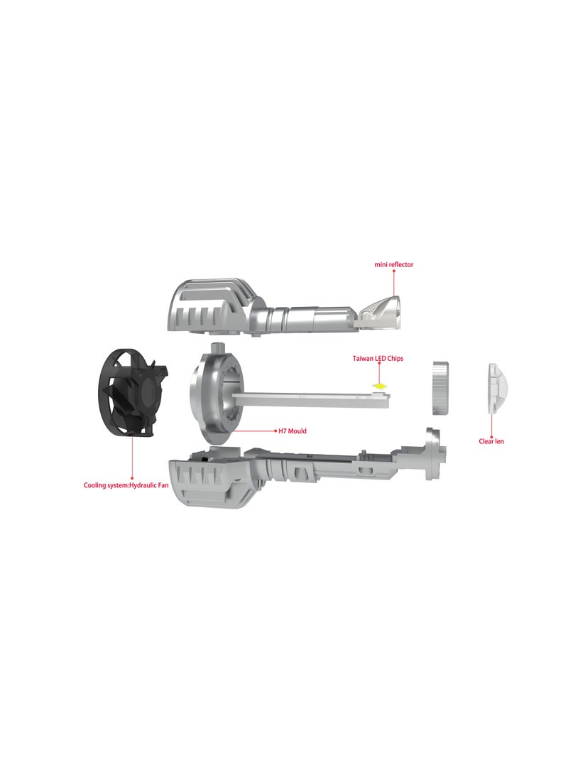 توبيز لمبة توبيز 9005 ثنائية العارض المصغرة ذات العدسة المزدوجة - Image 4