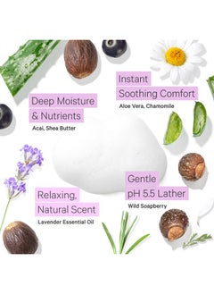 Tree to Tub Tree to Tub Sensitive Skin Face Wash for Dry Skin - Moisturizing Gentle Face Cleanser for Women & Men, Hydrating Foaming Facial Cleanser, Daily Face Soap w/Organic Aloe Vera, All Natural Lavender Oil  - Image 3