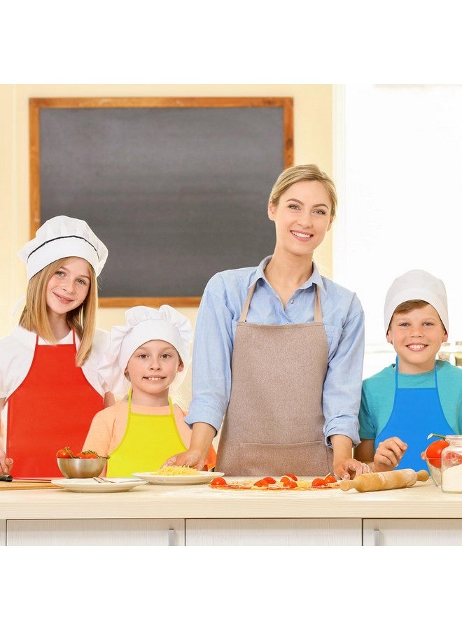 PLULON 8 Pcs Kids Aprons - Art Apron Smocks for Painting, Craft, Kitchen & Classroom Party Supplies - Image 5