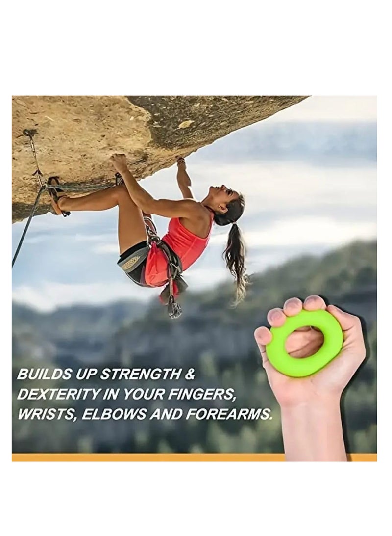 سبال مجموعة مكونة من 3 قطع لتمرين قوة القبضة - أداة تمرين قبضة اليد القابلة للتعديل، ومشد الأصابع، ومقوي الحلقات لتمرين اليد والأصابع والساعد - مثالية للرياضيين والموسيقيين وإعادة التأهيل - Image 4
