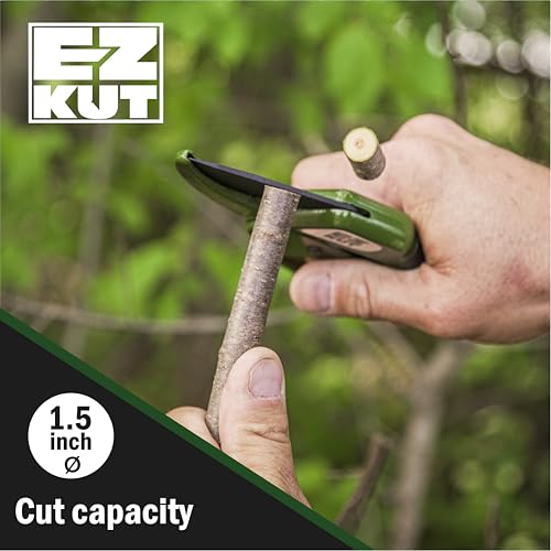 EZ Kut مقص تقليم EZ Kut الثقيل - باللون الأخضر - مع آلية التروس أداة يدوية رائعة للحدائق مقصات تقليم أدوات التهاب المفاصل مقص تقليم يدوي بآلية التروس - Image 4