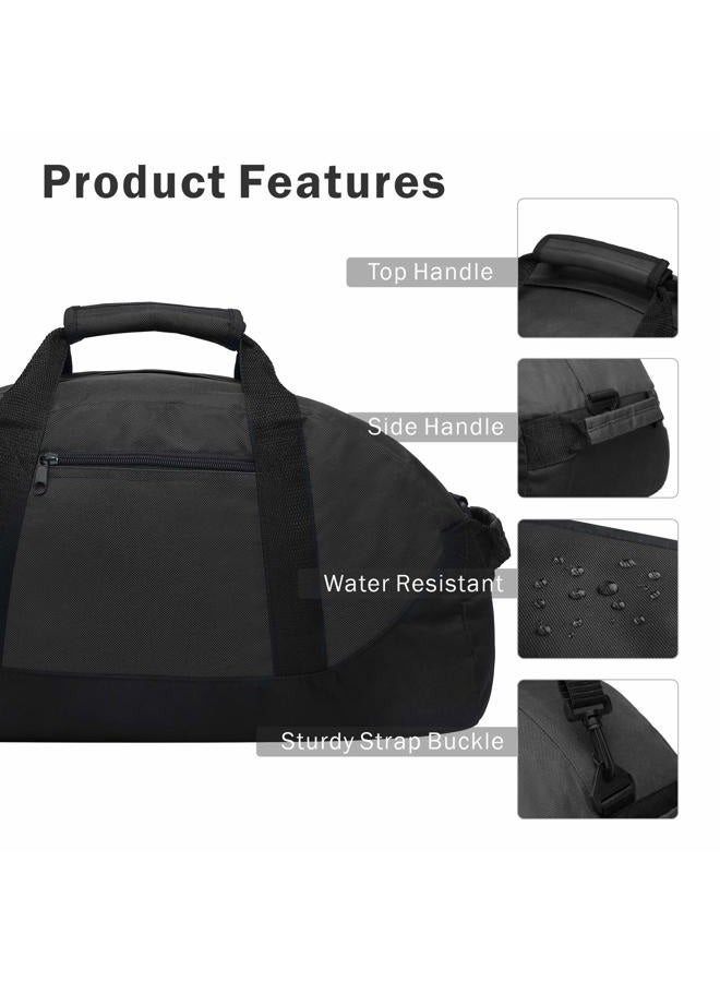 BuyAgain Duffle Bag, 18" Travel Carry On Sport Duffel Gym Bag with Top Handle For men Or Women, Black, 9 x 18 x 9 inches, Sporty - Image 5