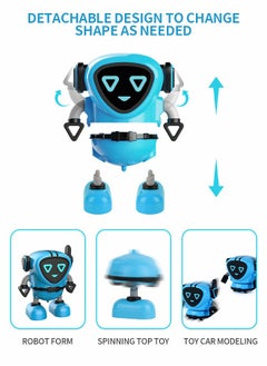 GROIC 3 in 1 Robot Spinning Top, Battle Top Toys, Stunt Spinning Robot, Pull-tooth Ejection Top, Children's Battle Toys Cute Ornament  - Image 3