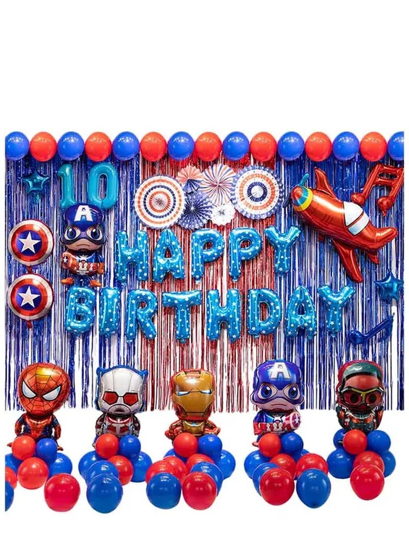 Brain Giggles Avengers Hero Birthday Decoration Set - 97pcs - Image 1