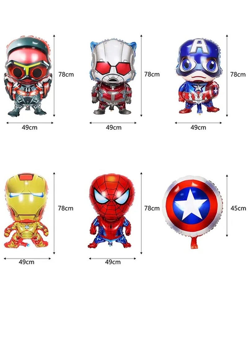 Brain Giggles Avengers Hero Birthday Decoration Set - 97pcs - Image 3