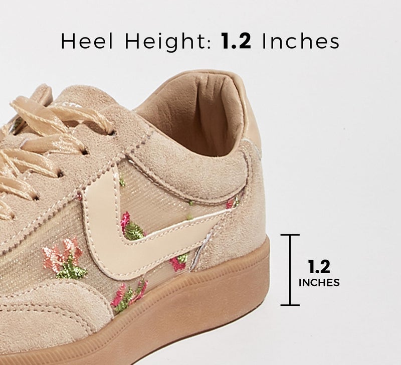 LUCKY STEP Women's Classic Fashion Casual Sneakers Skate Shoes No Slip Lace Up Walking Shoes(10 M US Pink Mesh) - Image 4