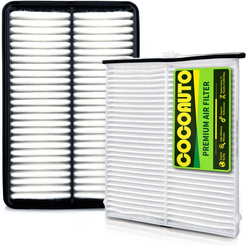 COCOAUTO Cabin & Engine Air Filter Kit for CX-5 CX5 (2013-2024) 2.0L/2.5L Naturally Aspirated Gas Only, Mazda 3 (2014-2018), Mazda 6 (2014-21) 2.5L, Not for Turbo, PE07133A0A, KD4561J6X - Image 1