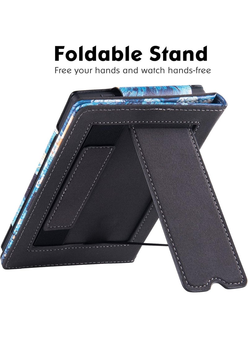 عام غطاء حامل متوافق مع قارئ Onyx Boox Go 6 / Boox Poke 5 / Poke 5S الإلكتروني 6 بوصة، غلاف واقي خفيف من جلد PU مع حزام يد / نوم / استيقاظ تلقائي. - Image 4