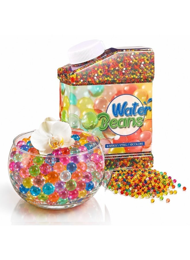 Noora360 50,000 Rainbow Water Gel Beads, Colorful Water Beads for Vase Filler, Wedding Centerpieces, Floral Décor, Floating Candles, Foot Spa, Plant Arrangements and Home Decoration - Image 1