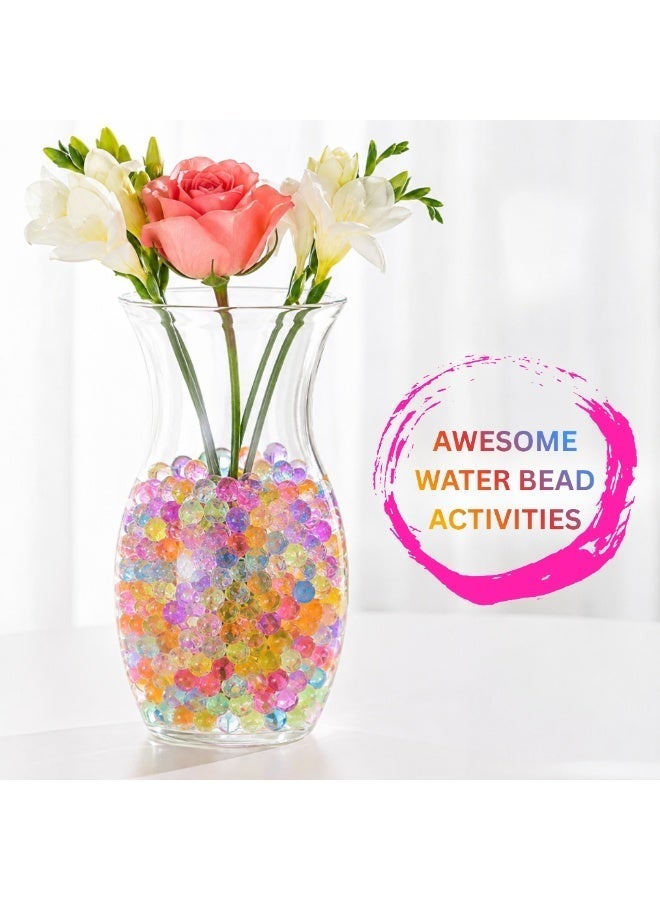 Noora360 50,000 Rainbow Water Gel Beads, Colorful Water Beads for Vase Filler, Wedding Centerpieces, Floral Décor, Floating Candles, Foot Spa, Plant Arrangements and Home Decoration - Image 3