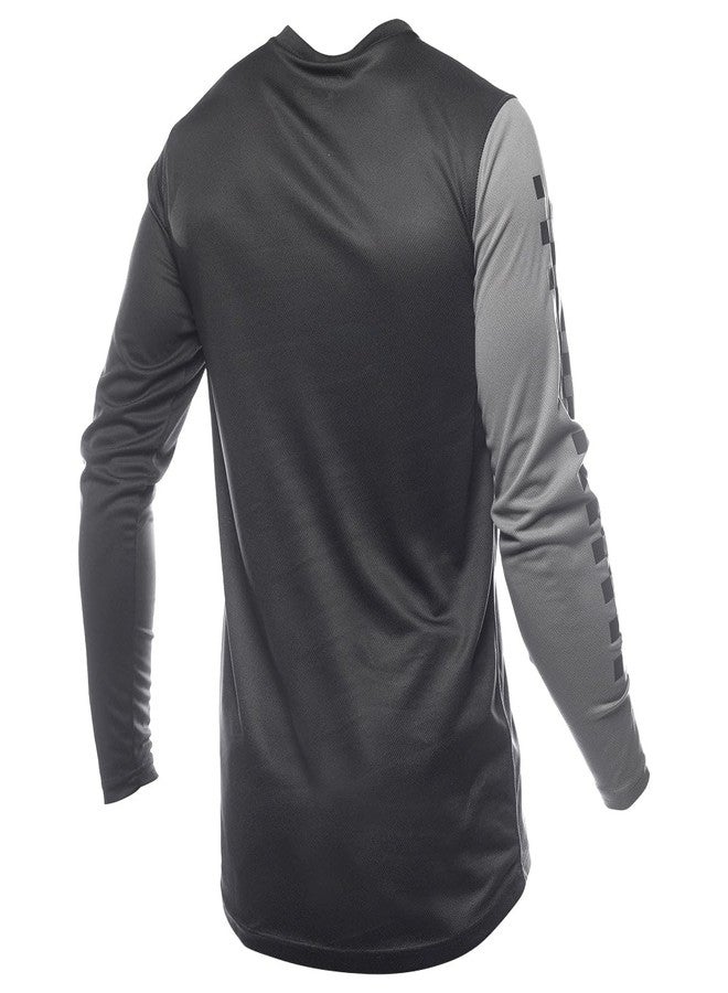 FASTHOUSE Carbon Method Long Sleeve Jersey, Black/Gray, XL - Image 3
