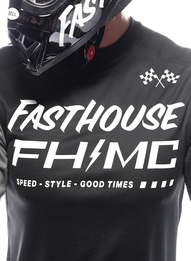 FASTHOUSE Carbon Method Long Sleeve Jersey, Black/Gray, XL - Image 5