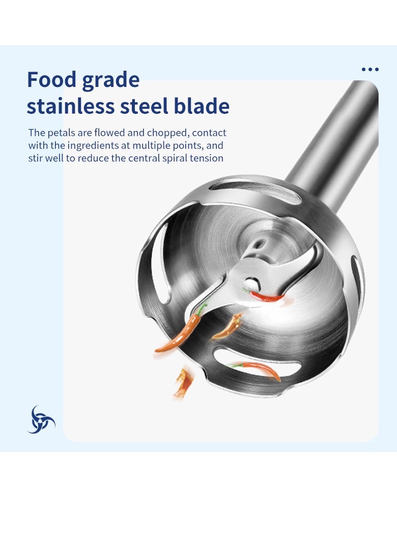 sokany Hand Blender Metal Wand,400W Stick Blender with 600ml Graduated Beaker WK-1708 (Black) - Image 5