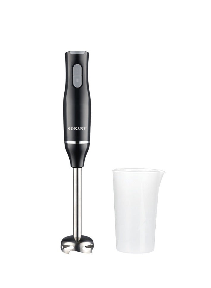 sokany Hand Blender Metal Wand,400W Stick Blender with 600ml Graduated Beaker WK-1708 (Black) - Image 2