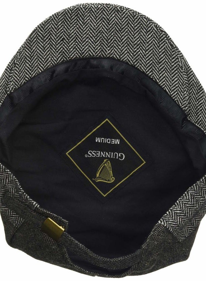 GUINNESS Men's Gry Tweed Flat Cap, Grey (Grey Grey), L - Image 2
