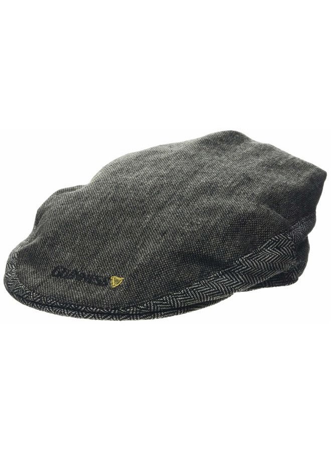 GUINNESS Men's Gry Tweed Flat Cap, Grey (Grey Grey), L - Image 1