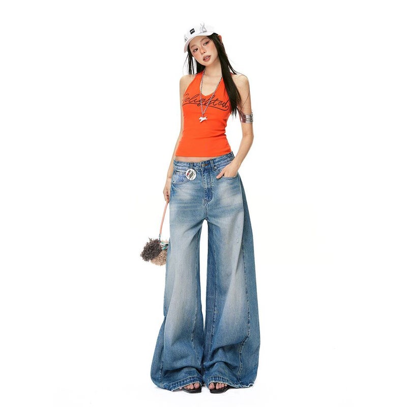 Unisex Casual Daily Denim Jeans - Image 1