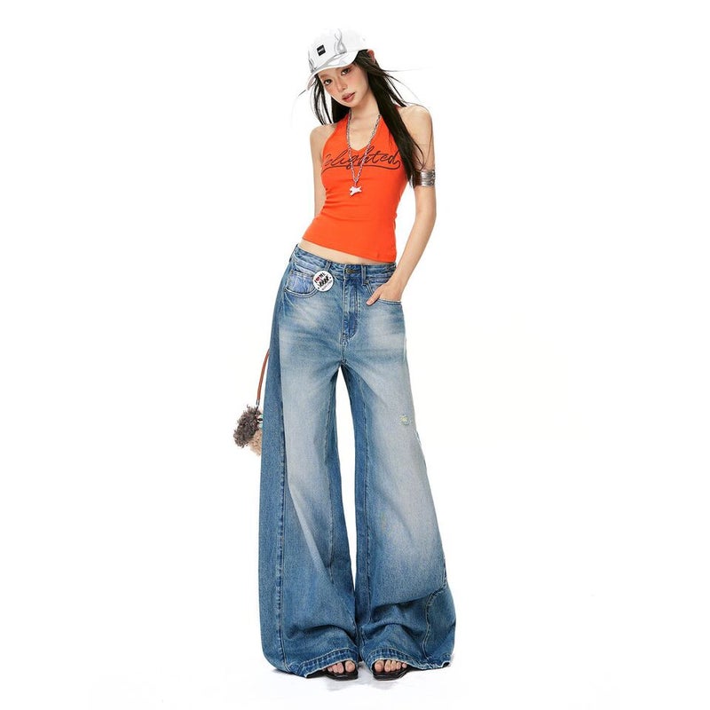 Unisex Casual Daily Denim Jeans - Image 2