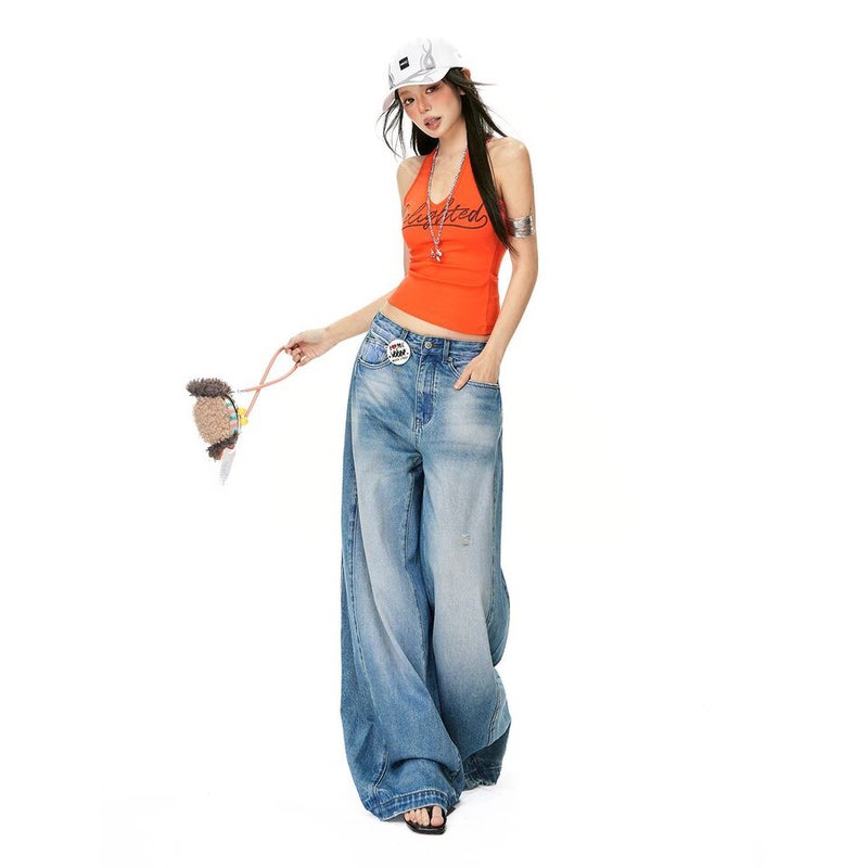 Unisex Casual Daily Denim Jeans - Image 5