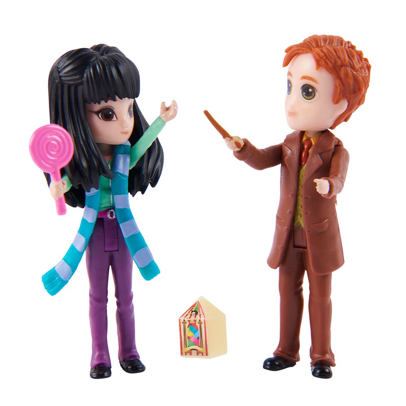 Wizarding World Harry Potter Magical Minis Cho Chang and George Weasley Figure Set with 2 Doll Accessories Kids Toys for Ages 6 and up - Image 3