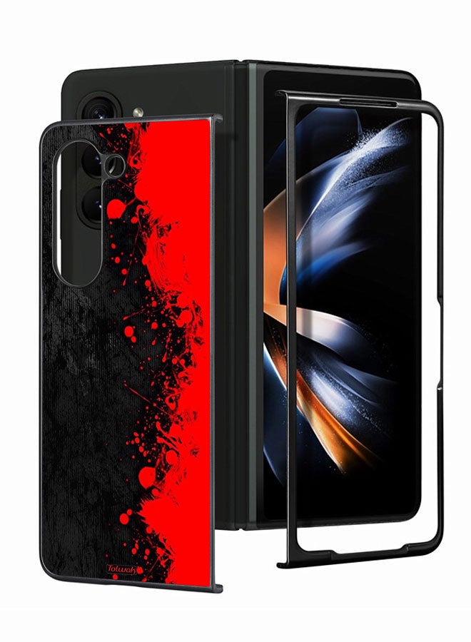 Tolwak Samsung Galaxy Z Fold 5 Protective Case Cover Paint Abstract Pattern - Image 1