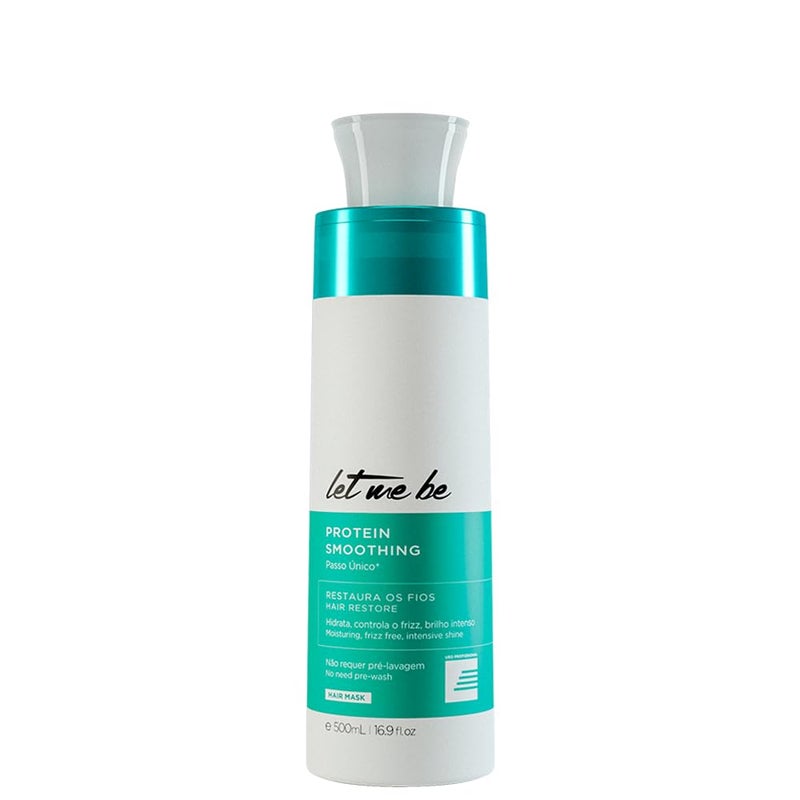 Let Me Be علاج كيراتين الشعر البرازيلي من ليت مي بي - بروتين مهدئ مرطب خالي من التجاعيد بلمعان مكثف في خطوة واحدة 500 مل / 16.91 أونصة لل شعر الأملس اللامع