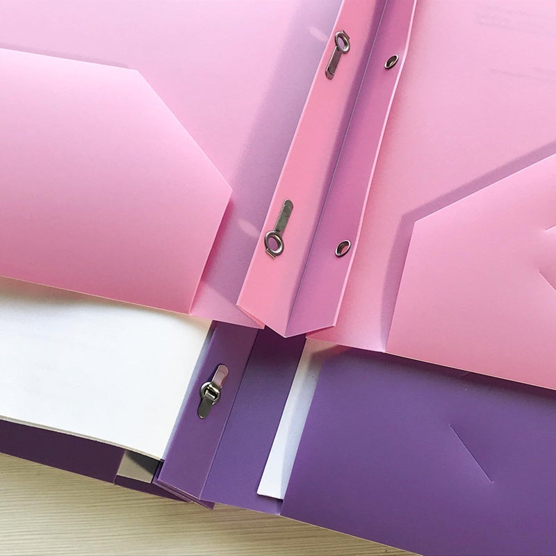 6 Pocket File Folders With Two Document Holders Multifunctional Office Supplies - Image 5
