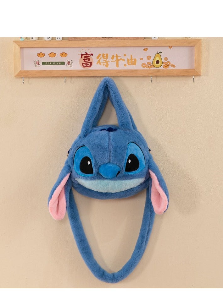 STITCH - New blue Stitch doll crossbody bag handbag plush bag children's handbag - Image 1