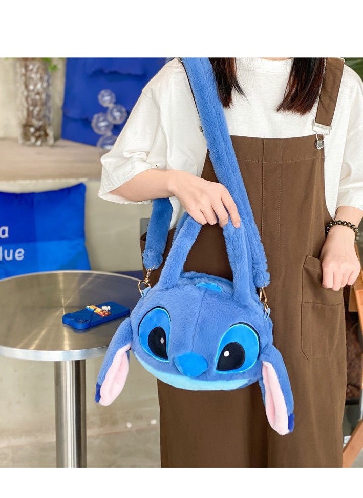 STITCH - New blue Stitch doll crossbody bag handbag plush bag children's handbag - Image 1