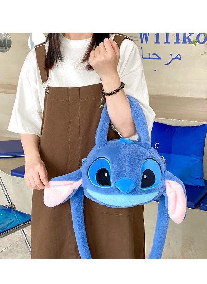 STITCH - New blue Stitch doll crossbody bag handbag plush bag children's handbag - Image 1